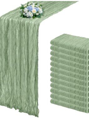 green chiffon cheesecloth